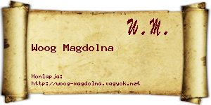 Woog Magdolna névjegykártya
